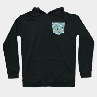 Pocket - Pebbles Terrazo Pale Teal Hoodie